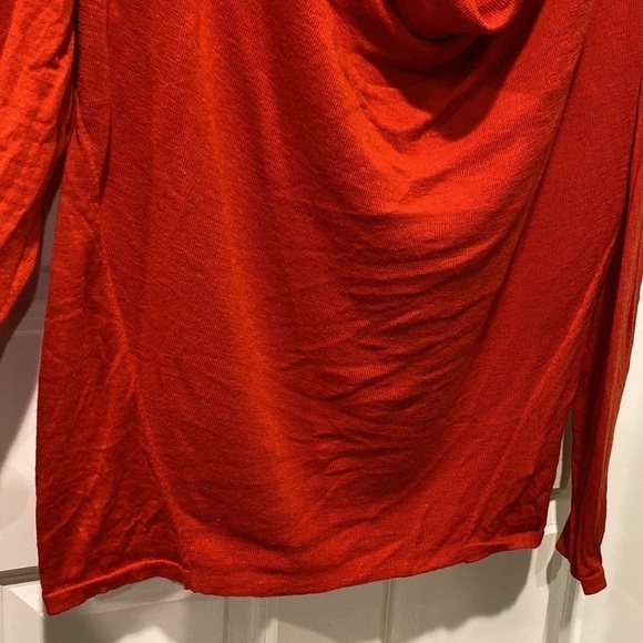 Eileen Fisher Red 100% Merino Wool Sweater - Picture 11 of 16